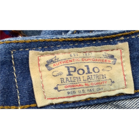 EUC RALPH LAUREN ASTOR PATCHWORK JEANS , SIZE GIRL 8 - Picture 7 of 8